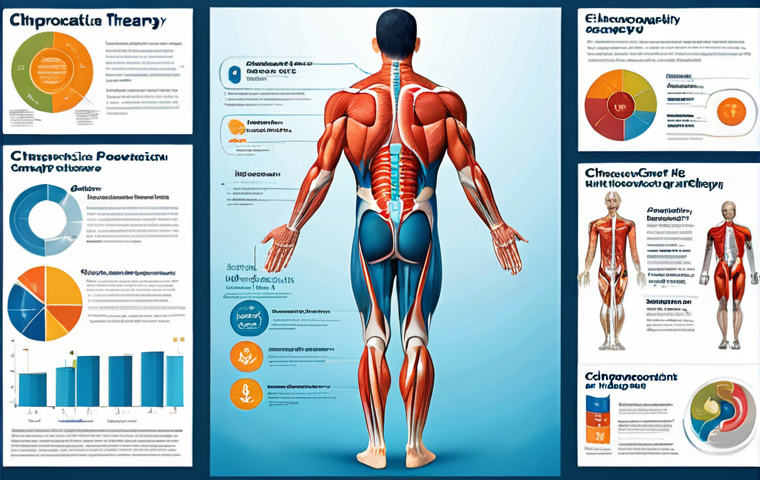 물리치료사의 도수치료 사례 연구 - "An individual experiencing relief from shoulder pain after a chiropractic session, smiling subtly, ...